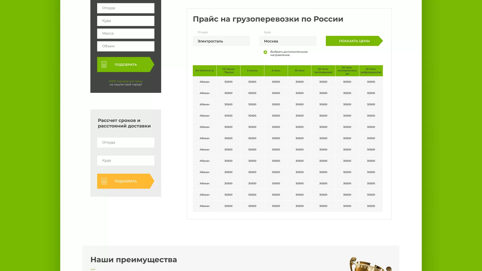 Разработка логотипа и сайта компании «Инком-Логистика» в Звенигово