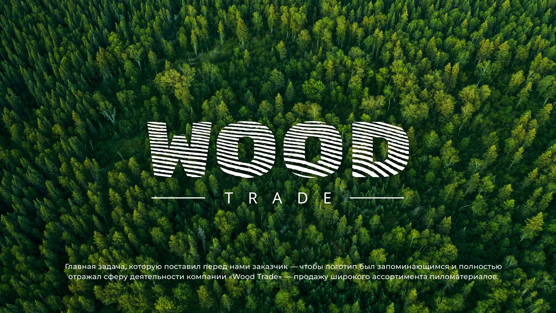 Разработка логотипа для компании «Wood Trade» в Звенигово
