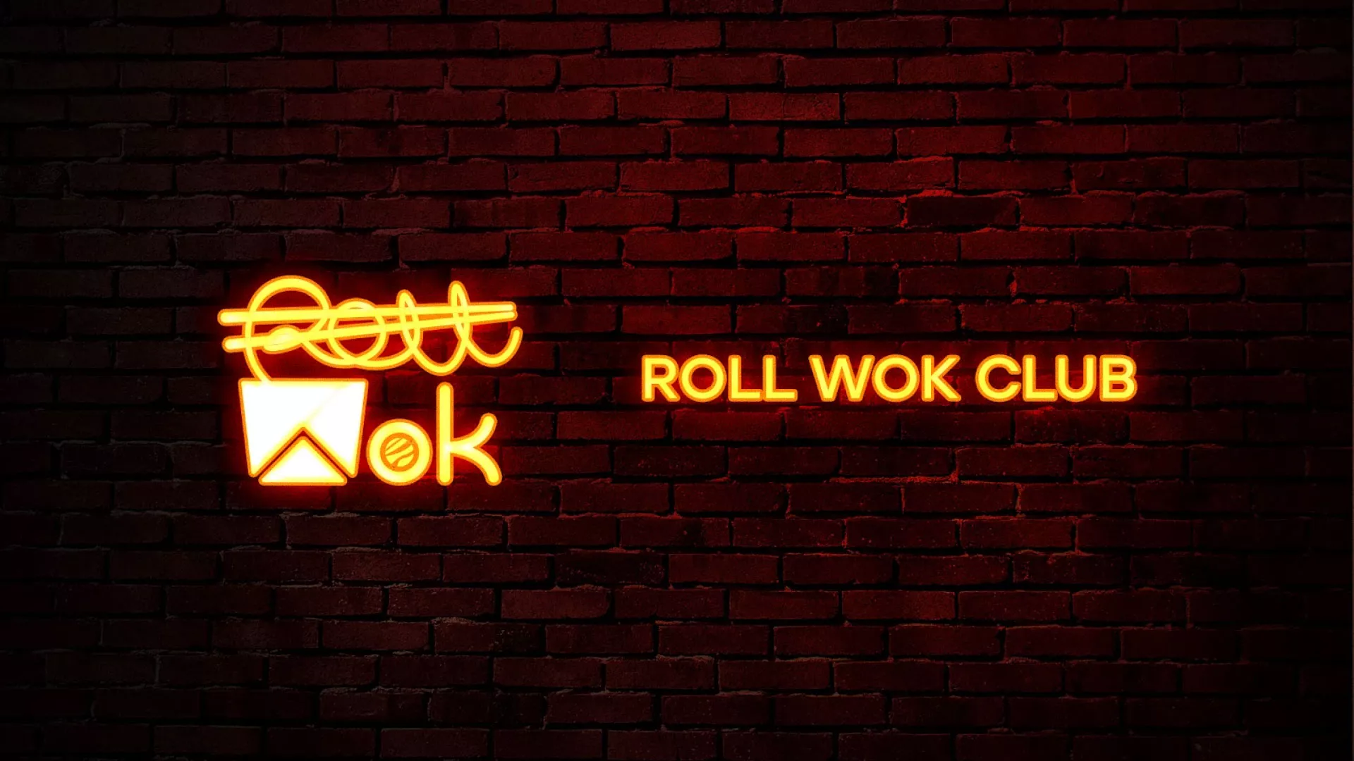 Разработка интерьерной вывески суши-бара «Roll Wok Club» в Звенигово