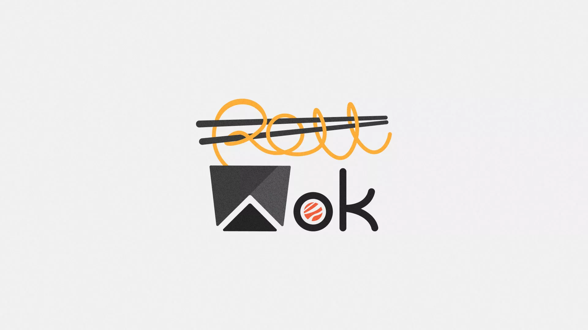 Разработка логотипа в Звенигово для суши-бара «Roll Wok Club»